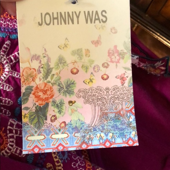 NWT Johnny Was Purple Annika 3/4 Sleeve Tunic XS - Picture 4 of 5